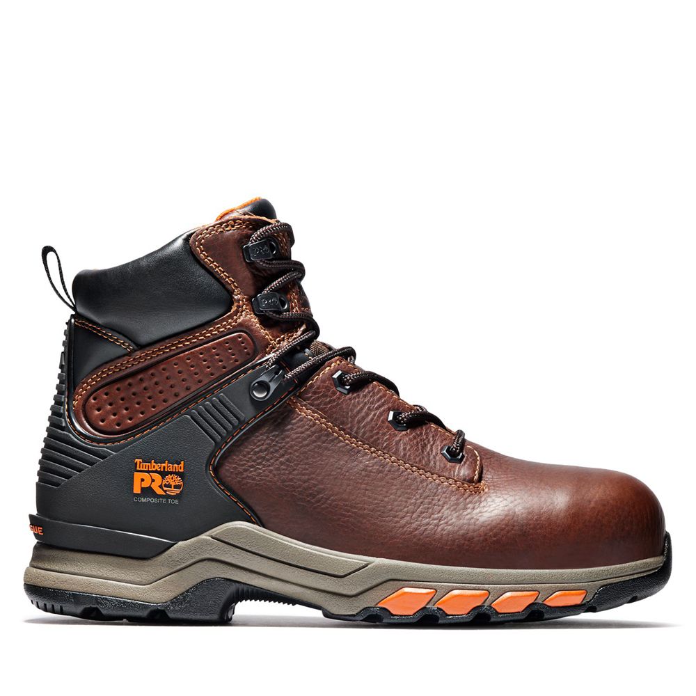 Bocanci De Muncă Timberland Barbati Maro/Negrii - Pro® Hypercharge 6" Comp Toe - Romania - OTXKPA263